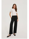 Moodo Črne viskozne hlače Moodo