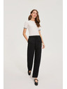 Moodo Črne viskozne hlače Moodo