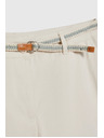 Moodo Bežaste bombažne hlače Moodo