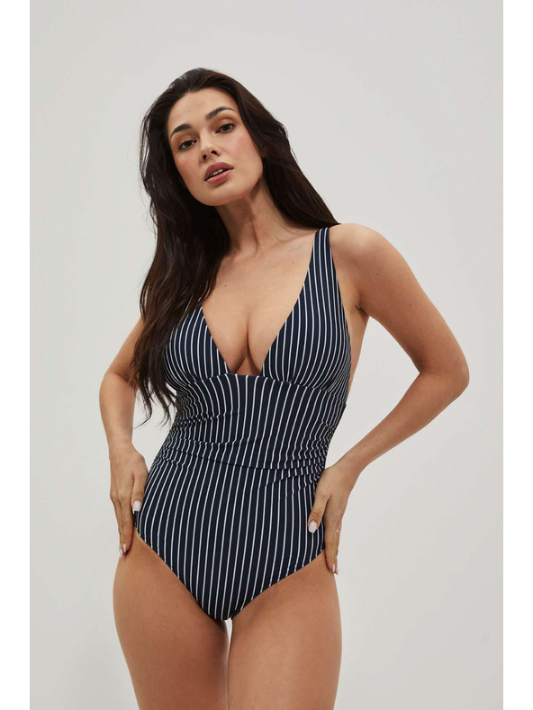 Moodo Enodelne kopalke v črtah, temno modre Moodo