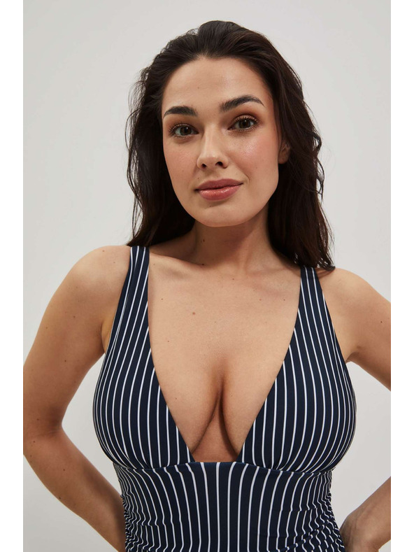 Moodo Enodelne kopalke v črtah, temno modre Moodo