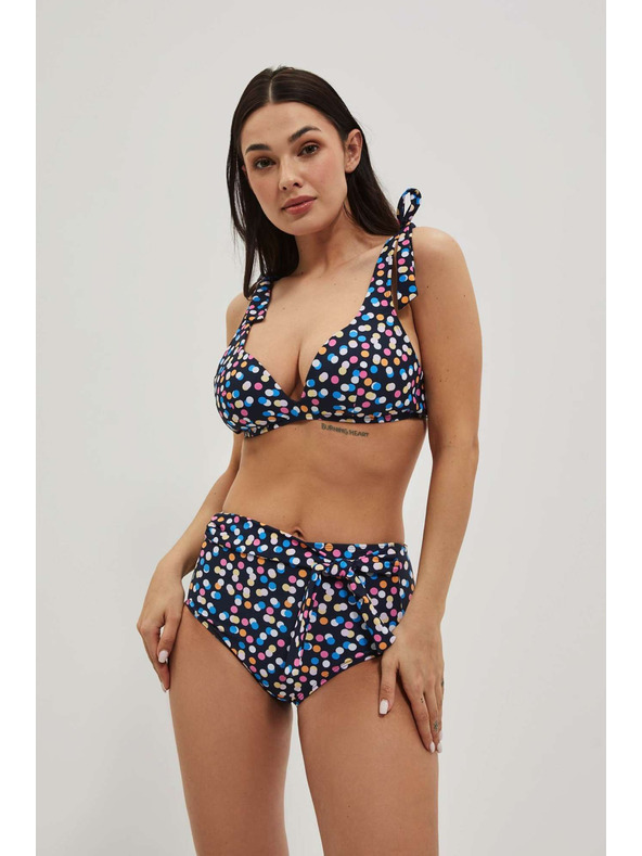 Moodo Bikini top s pikami, temno moder Moodo