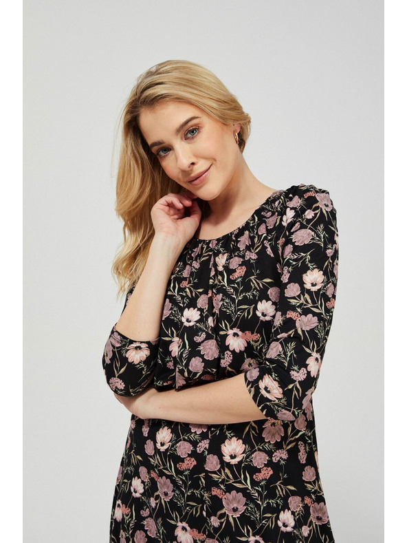 Moodo Obleke s cvetličnim potiskom Moodo