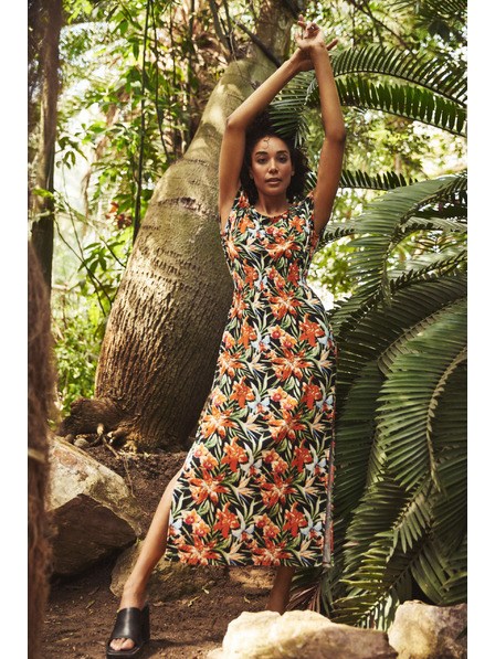 Moodo Obleke s cvetličnim potiskom Moodo