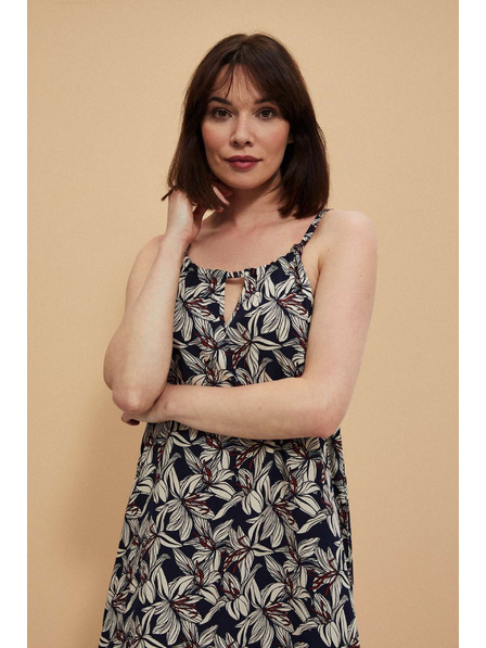 Moodo Viskozne obleke s cvetličnim vzorcem Moodo