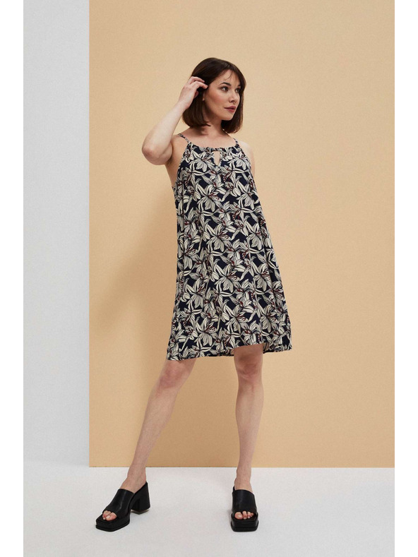 Moodo Viskozne obleke s cvetličnim vzorcem Moodo