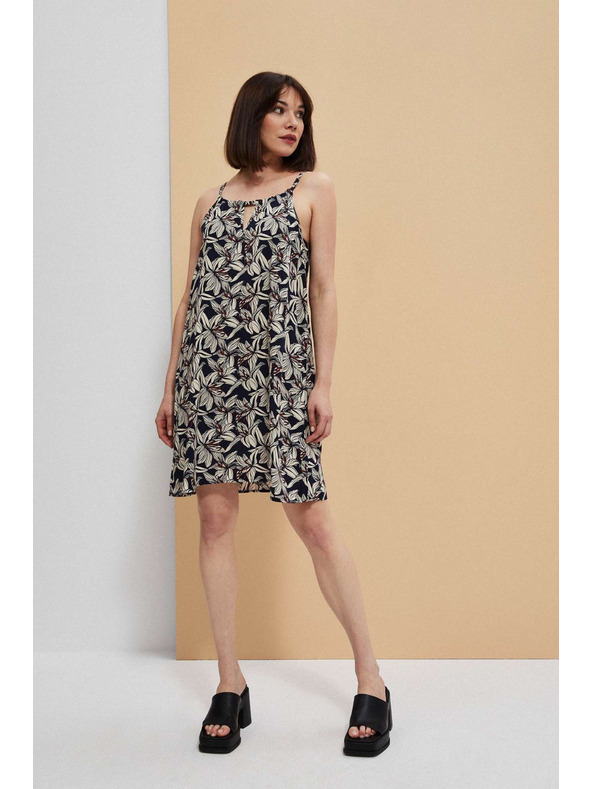 Moodo Viskozne obleke s cvetličnim vzorcem Moodo
