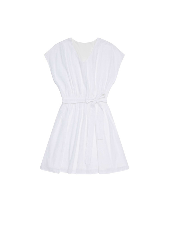 Moodo Obleke iz plumeti tkanine Moodo