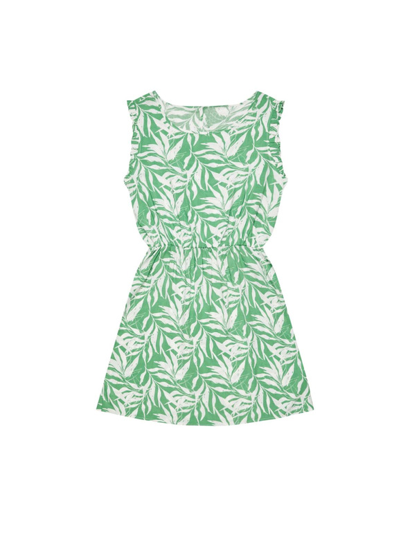 Moodo Vzorčaste viskozne obleke, malachitne Moodo