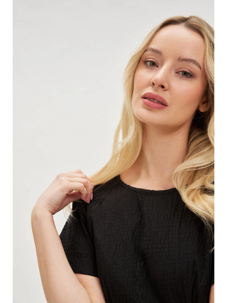 Moodo Črne bombažne obleke z golimi hrbti Moodo