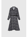 Moodo Sive viskozne obleke z pasom Moodo