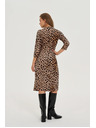 Moodo Bežne obleke z leopardjim vzorcem Moodo