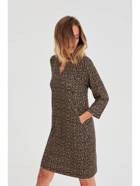 Moodo Črne obleke z nežnim vzorcem Moodo