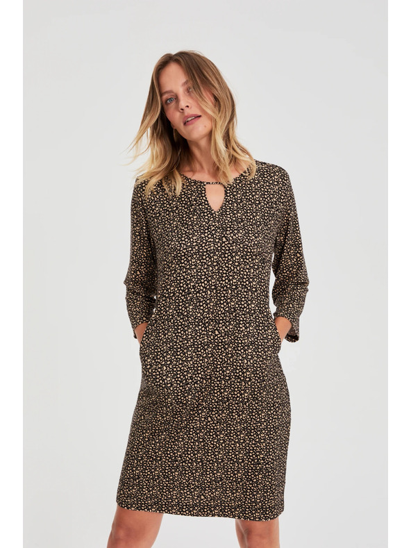 Moodo Črne obleke z nežnim vzorcem Moodo