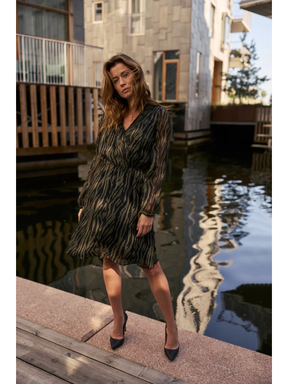 Moodo Olivne obleke z živalskim vzorcem Moodo