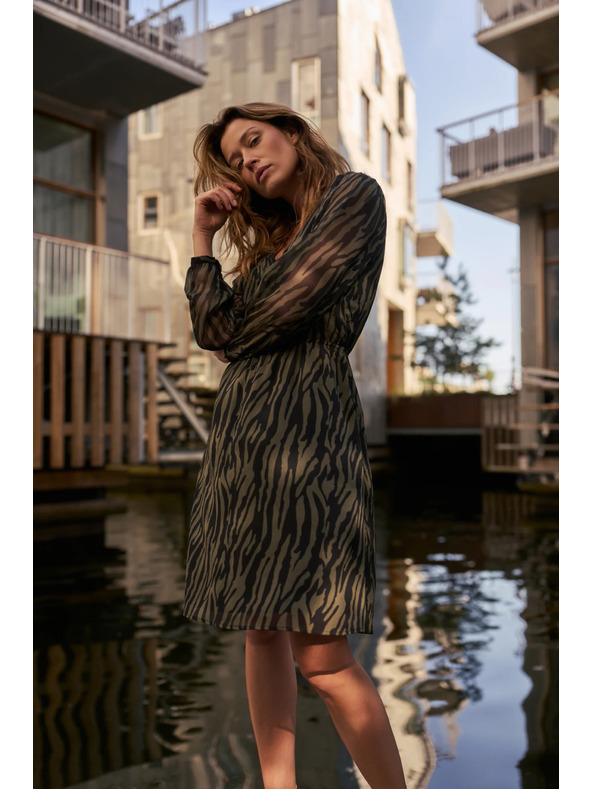 Moodo Olivne obleke z živalskim vzorcem Moodo