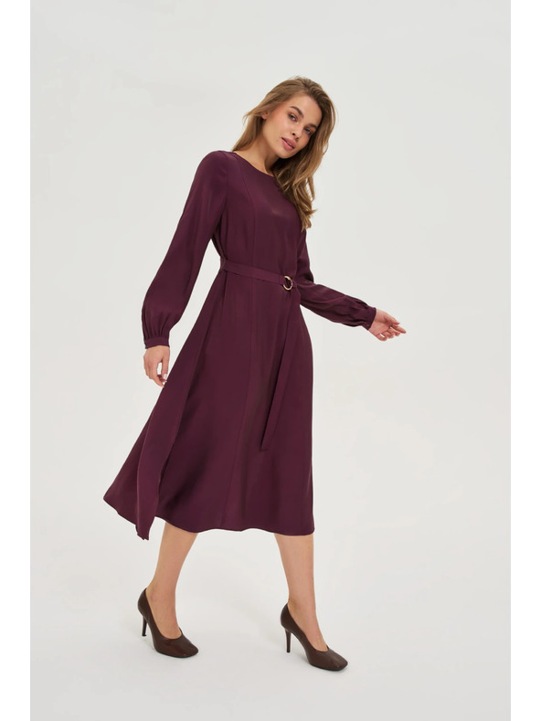 Moodo Vinsko rdeče midi obleke Moodo