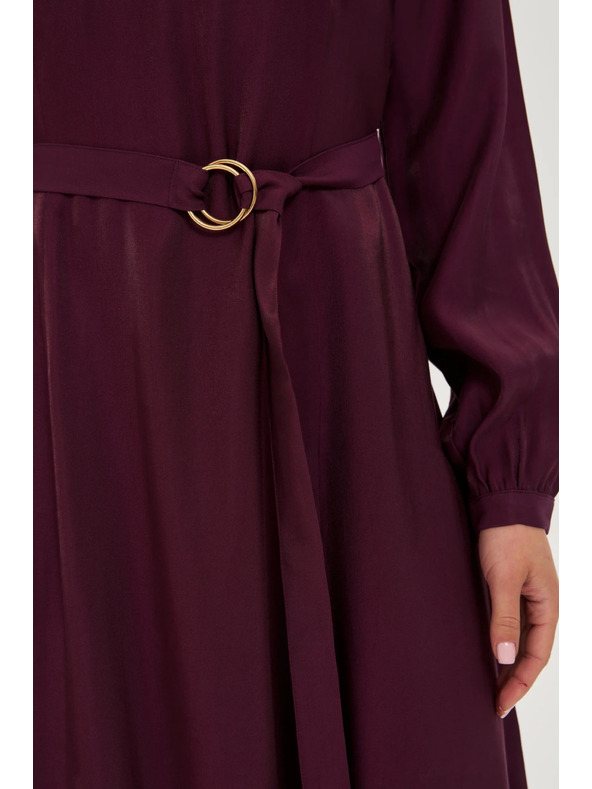 Moodo Vinsko rdeče midi obleke Moodo