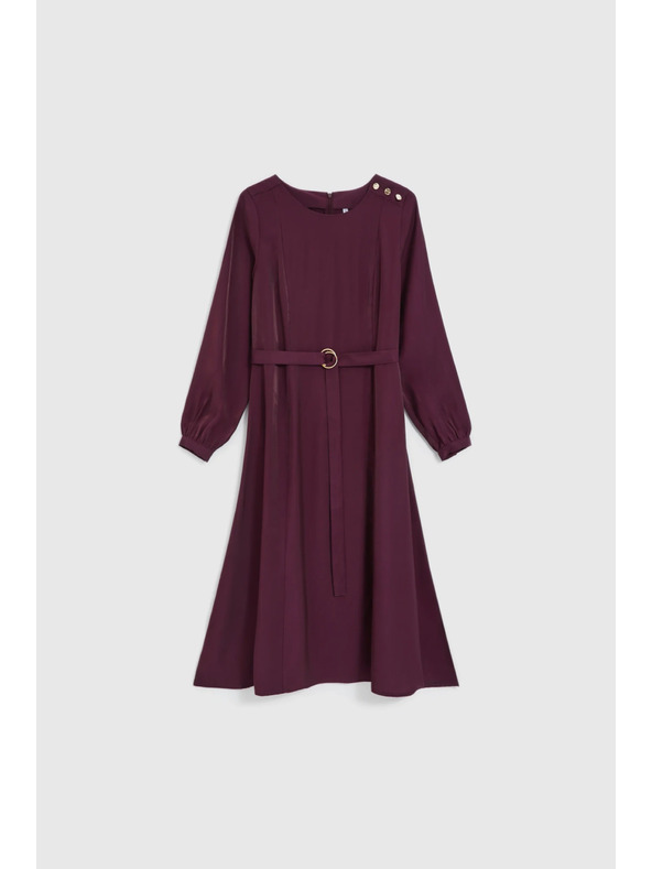 Moodo Vinsko rdeče midi obleke Moodo