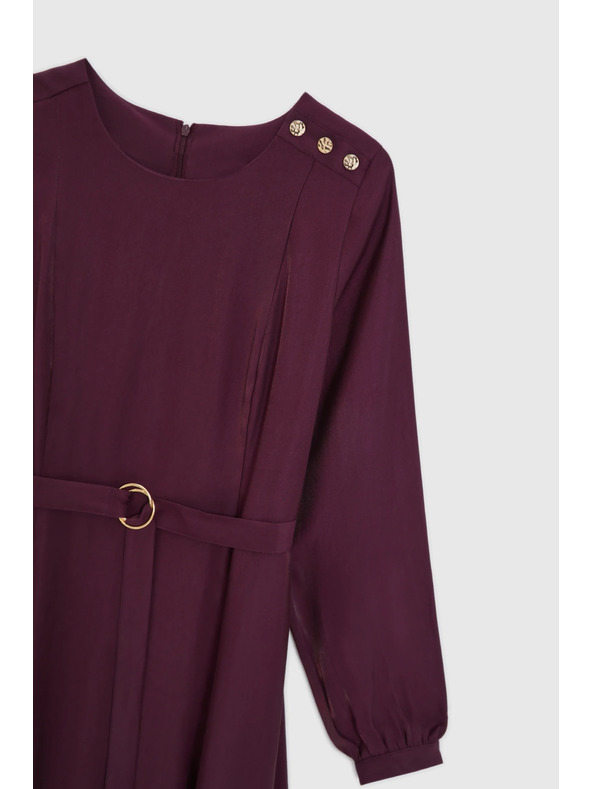 Moodo Vinsko rdeče midi obleke Moodo