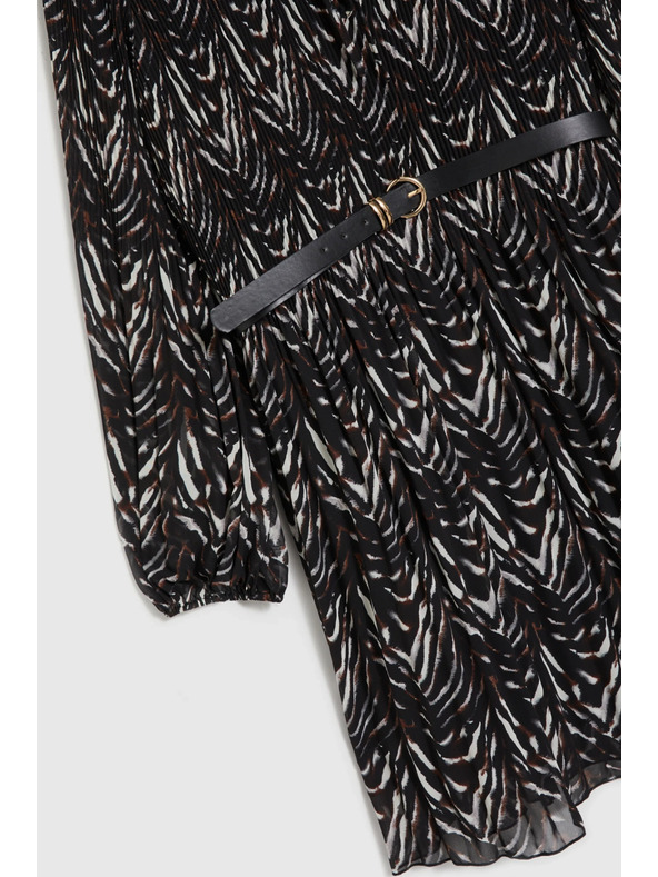 Moodo Rjave obleke z pasom Moodo