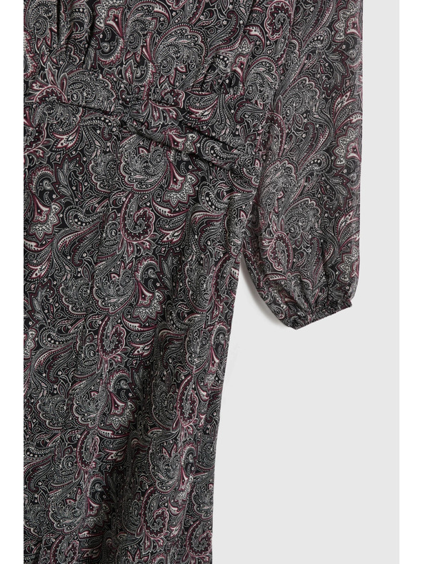 Moodo Vzorčaste črne obleke Moodo