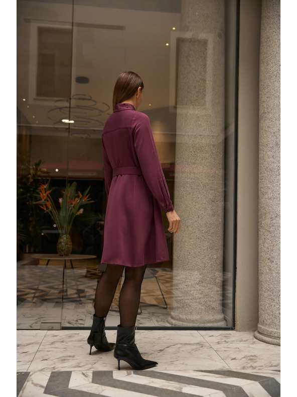 Moodo Vinsko rdeče srajčne obleke Moodo