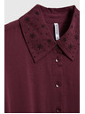 Moodo Vinsko rdeče srajčne obleke Moodo