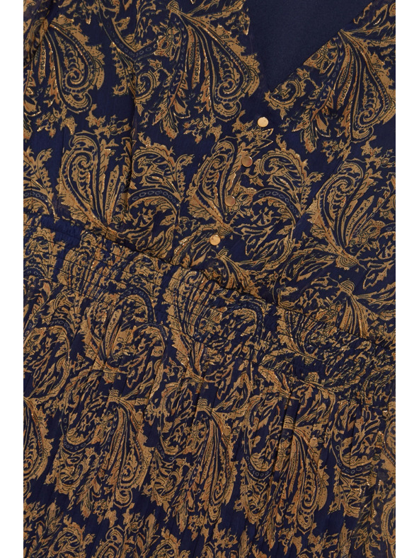 Moodo Vzorčaste obleke temno modre Moodo