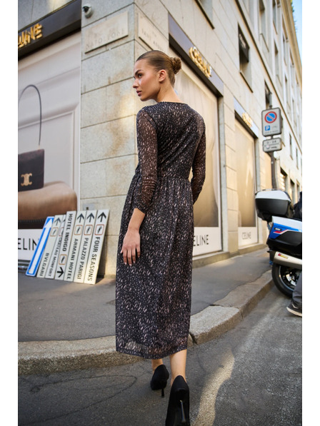 Moodo Črne midi obleke Moodo