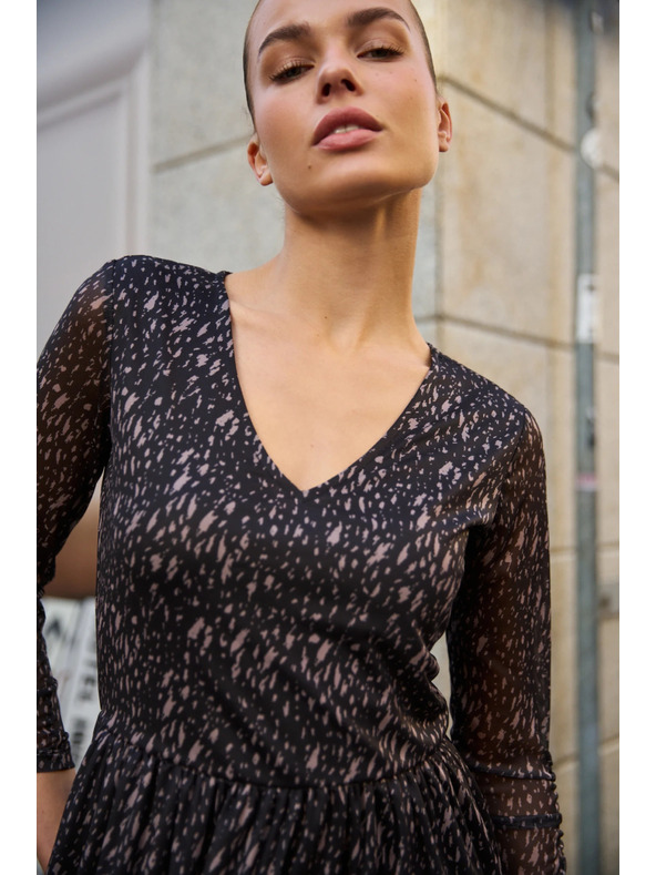 Moodo Črne midi obleke Moodo