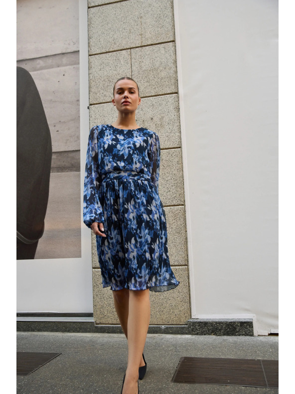 Moodo Nagubane obleke temno modre Moodo