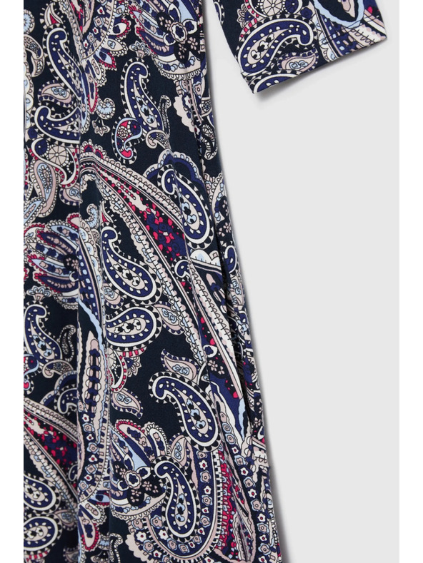 Moodo Temno modre obleke z paisley vzorcem Moodo