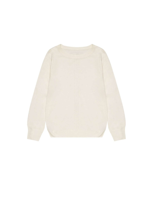 Moodo Bisernat pulover z openwork okrasjem Moodo