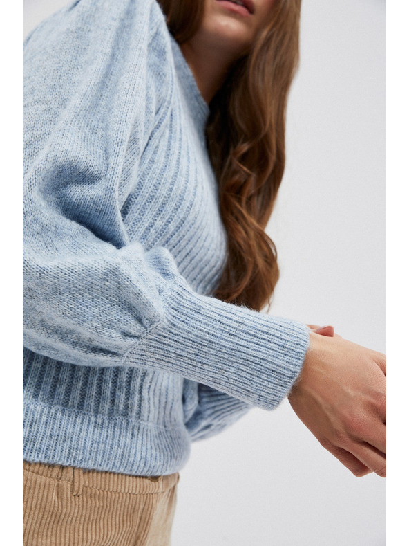 Moodo Pulover z napihnjeni rokavi Moodo