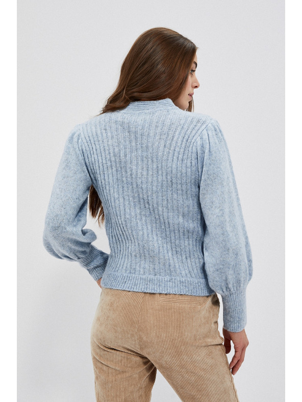 Moodo Pulover z napihnjeni rokavi Moodo