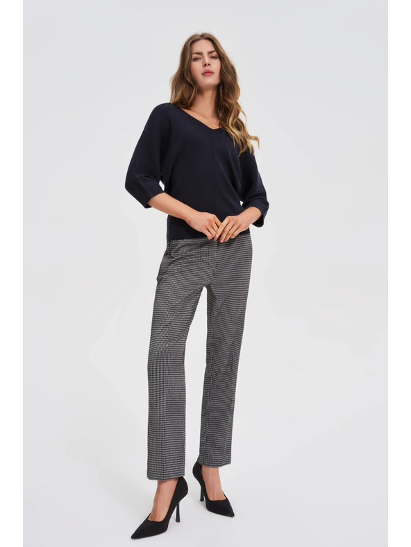 Moodo Pulover s 3/4 rokavi temno moder Moodo