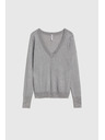 Moodo Siv pulover z metalnim vlaknom Moodo