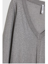 Moodo Siv pulover z metalnim vlaknom Moodo