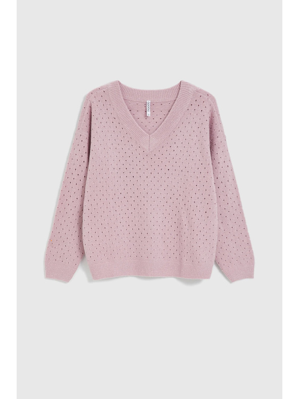 Moodo Azuren roza pulover Moodo