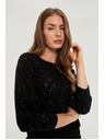 Moodo Pulover s fliterji črn Moodo
