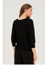 Moodo Pulover s fliterji črn Moodo