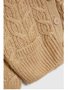 Moodo Bež kardigan z V-izrezom Moodo