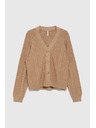 Moodo Pleteni bež kardigan Moodo