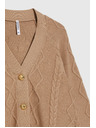 Moodo Pleteni bež kardigan Moodo
