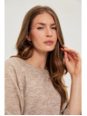 Moodo Pulover s kratkimi rokavi bež Moodo