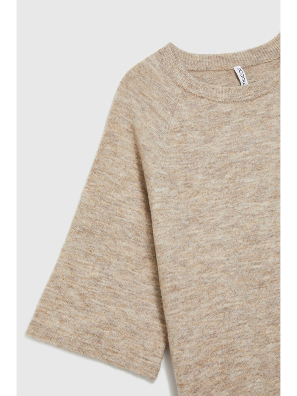 Moodo Pulover s kratkimi rokavi bež Moodo