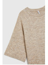 Moodo Pulover s kratkimi rokavi bež Moodo