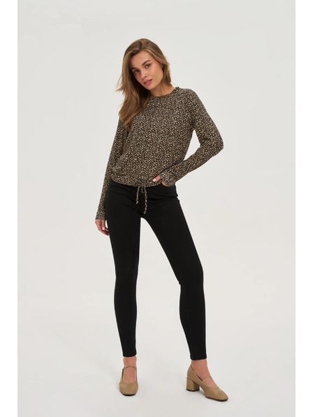 Moodo Pulover z blagim vzorcem bež Moodo