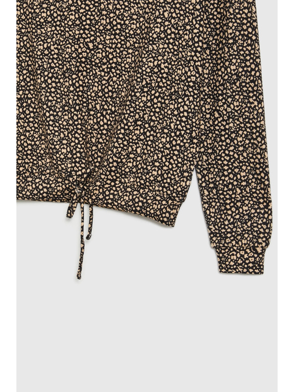 Moodo Pulover z blagim vzorcem bež Moodo